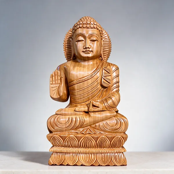 Brown_Wooden_Buddha_Statue_Home_Decor