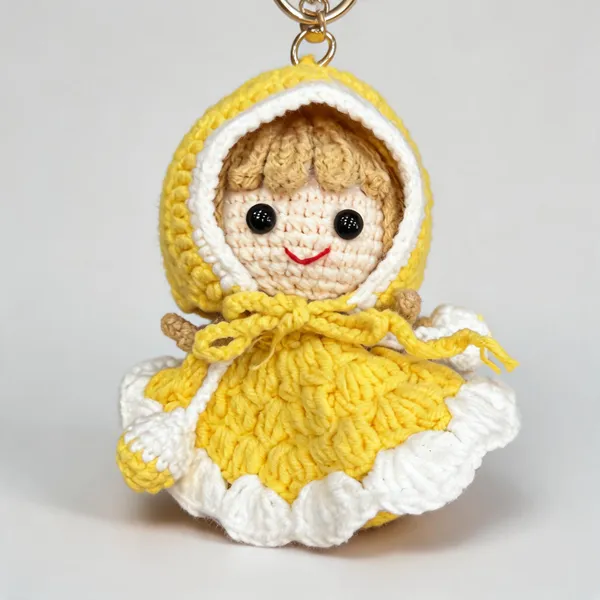 Yellow_Acrylic_Crochet_Keychain_Kids