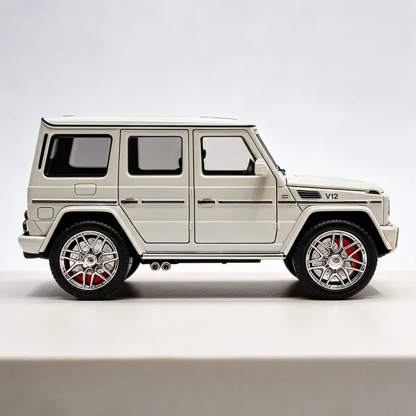 White_Diecast_Metal_Die-Cast_Suv_Model_Collectors