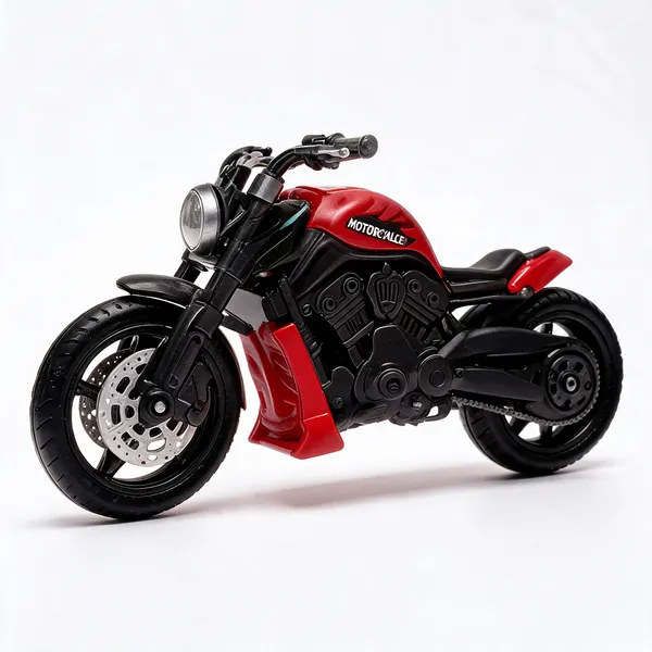 Red_And_Black_Diecast_Metal_Die-Cast_Motorcycle_Model_Collectors