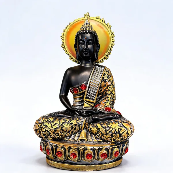 Black_Acrylic_Buddha_Figurine_Home_Decor