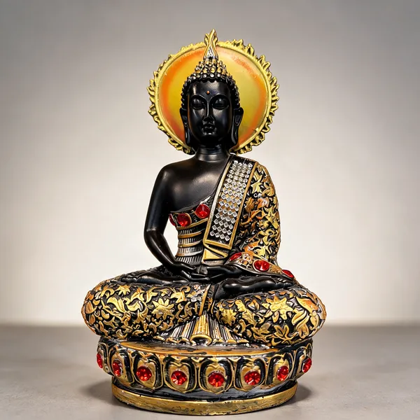 Black_Acrylic_Buddha_Figurine_Home_Decor