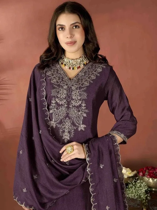 Purple_Art_Silk_Straight_Embroidered_Kurta_Set_For_Women