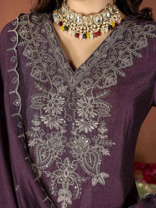 Purple_Art_Silk_Straight_Embroidered_Kurta_Set_For_Women