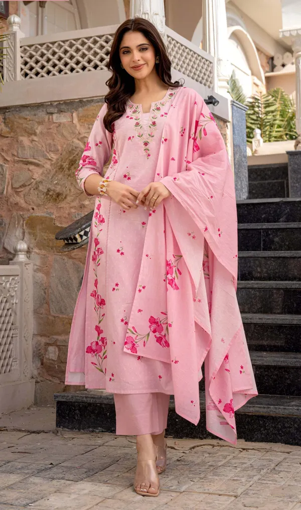 Pink_Chanderi_Embroidered_Kurta_Pant_Dupatta_Set_For_Women
