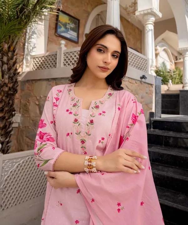Pink_Chanderi_Embroidered_Kurta_Pant_Dupatta_Set_For_Women