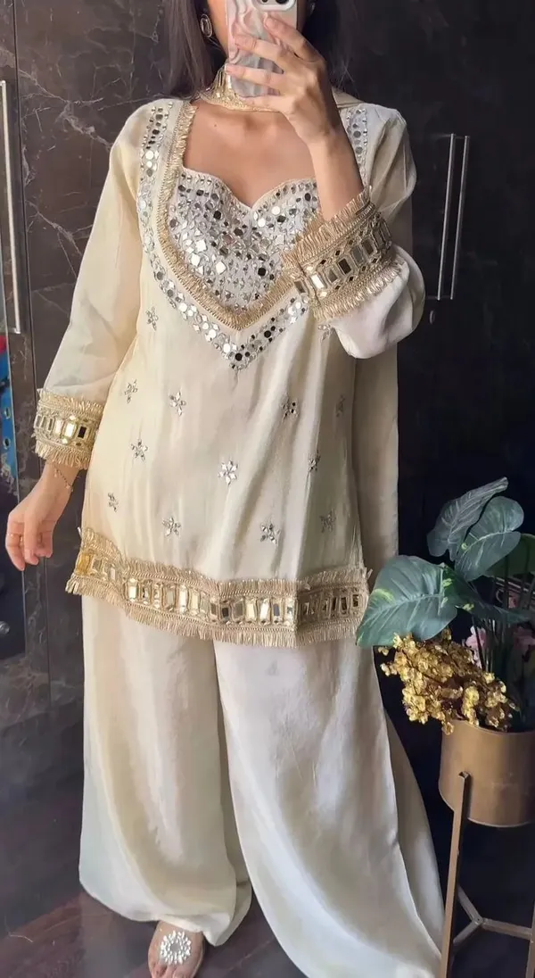 Beige_Chinon_Silk_Straight_Mirror_Embroidered_Kurta_Set_For_Women