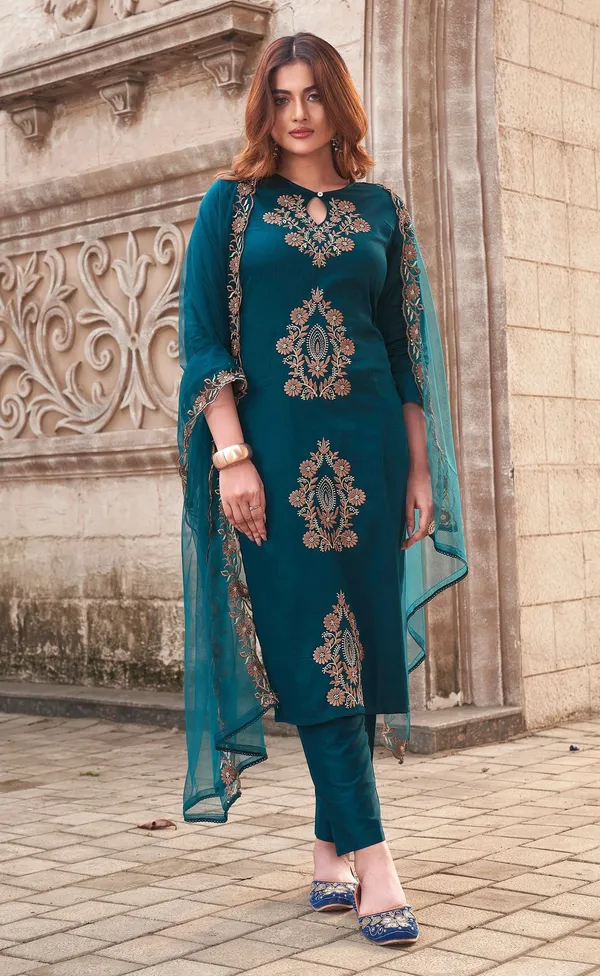 Multicolor_Viscose_Rayon_Straight_Embroidered_Kurta_Set_For_Women