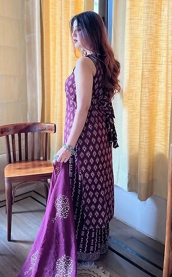 Purple_Rayon_Slub_Straight_Printed_Kurta_Set_For_Women