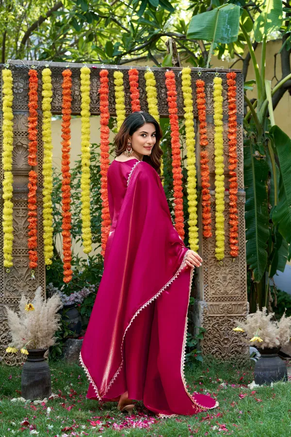 Pink_Satin_Sleeveless_Sequin_Embroidered_Kurti_Sharara_Set_For_Women