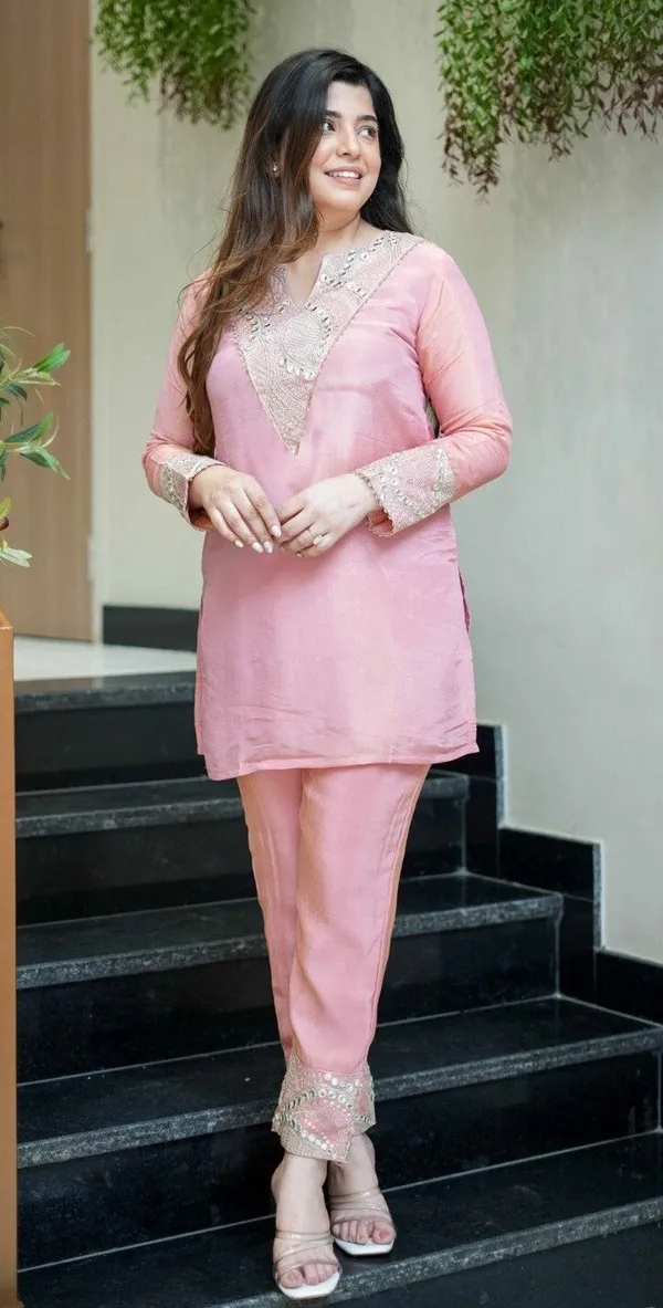 Pink_Satin_Straight_Embroidered_Kurta_Pant_Set_For_Women
