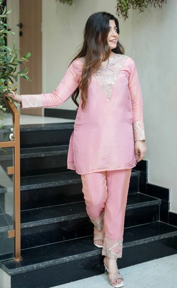 Pink_Satin_Straight_Embroidered_Kurta_Pant_Set_For_Women