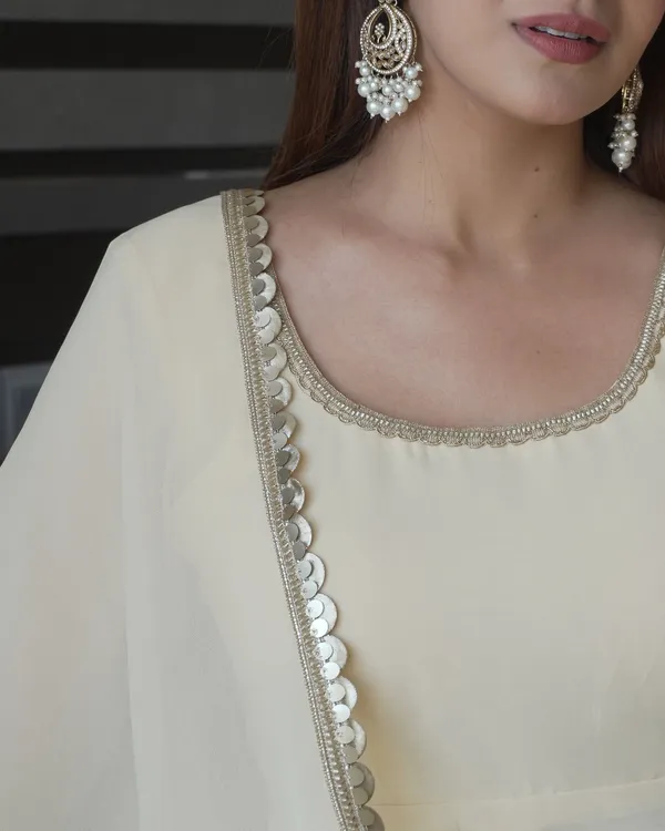 Cream_Georgette_Anarkali_Floor_Length_Kurta_Set_For_Women