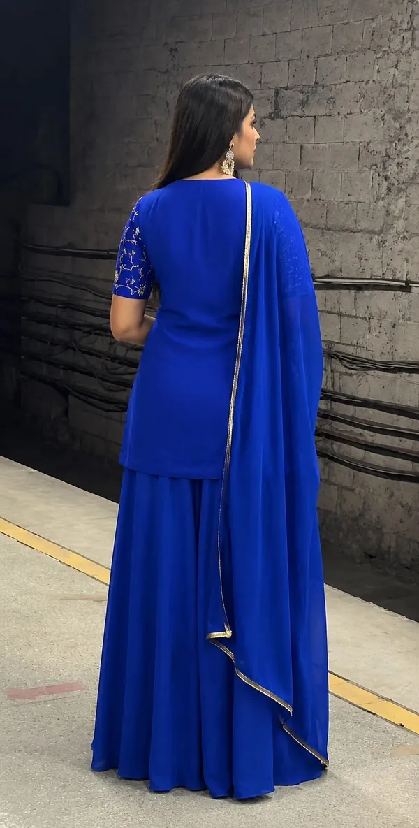 Blue_Georgette_Sequin_Embroidered_Flared_Sharara_Dupatta_Set_For_Women