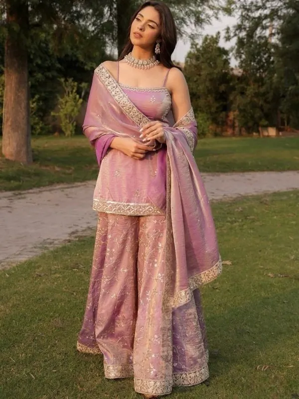 Purple_Satin_Sleeveless_Sequin_Embroidered_Sharara_Set_For_Women