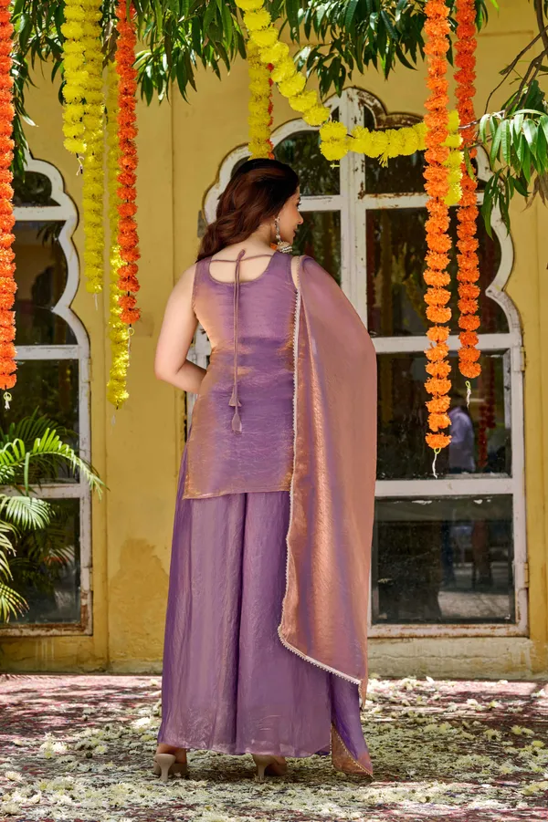 Purple_Satin_Sleeveless_Zari_Bead_Embroidered_Kurti_Palazzo_Set_For_Women