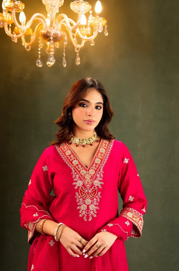 Pink_Chanderi_Anarkali_Zari_Embroidered_Kurta_Churidar_Set_For_Women