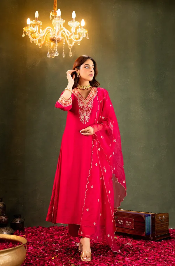 Pink_Chanderi_Anarkali_Zari_Embroidered_Kurta_Churidar_Set_For_Women