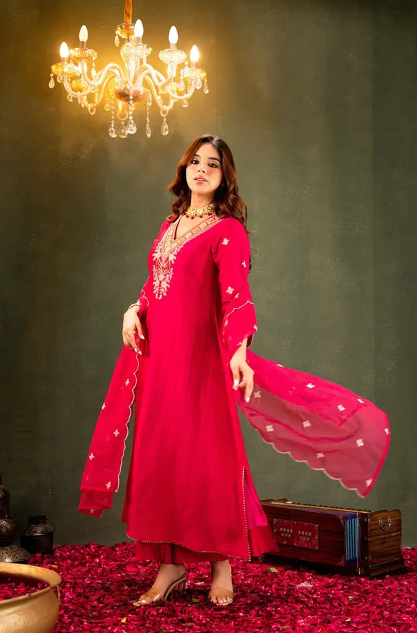 Pink_Chanderi_Anarkali_Zari_Embroidered_Kurta_Churidar_Set_For_Women