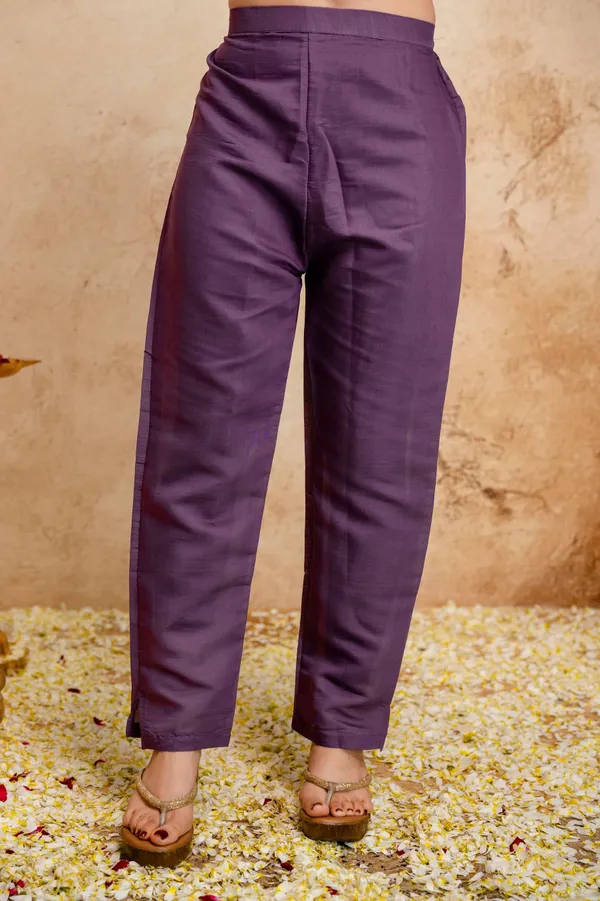 Purple_Chanderi_Embroidered_Kurta_Pant_Dupatta_Set_For_Women