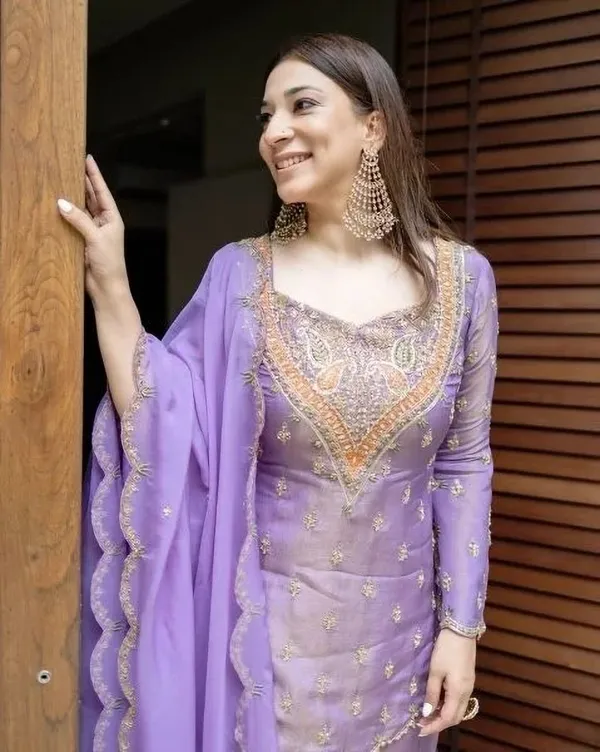 Purple_Art_Silk_Sequin_Embroidered_Kurti_Sharara_Set_For_Women