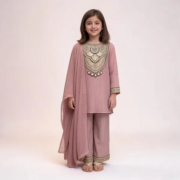 Onion_Pink_Silk_Blend_Embroidered_Kurta_Pyjama_Dupatta_Set_For_Girls