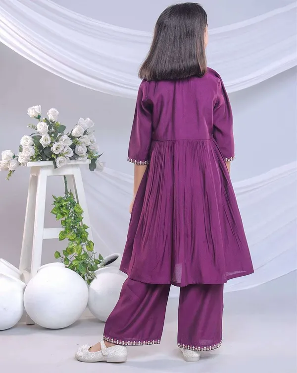 Purple_Viscose_Embroidered_Kurta_Set_For_Girls