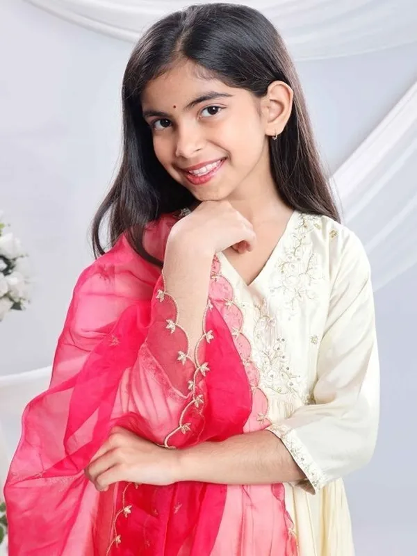 White_Rayon_Embroidered_Kurta_Pyjama_Dupatta_Set_For_Girls