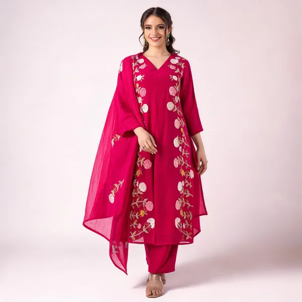 Pink_Cotton_Straight_Floral_Embroidered_Kurta_Set_For_Women