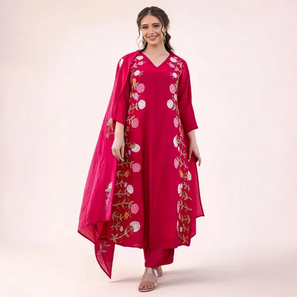 Pink_Cotton_Straight_Floral_Embroidered_Kurta_Set_For_Women