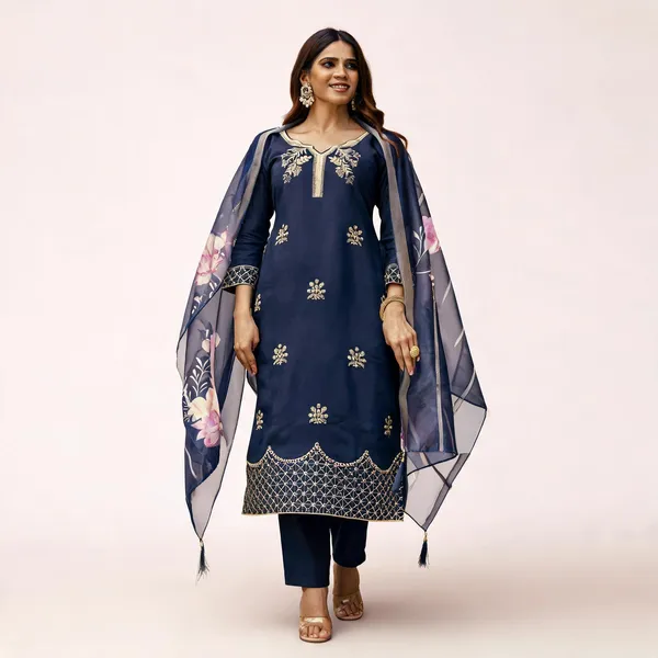 Blue_Cotton_Straight_Embroidered_Kurta_Set_For_Women