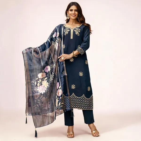 Blue_Cotton_Straight_Embroidered_Kurta_Set_For_Women