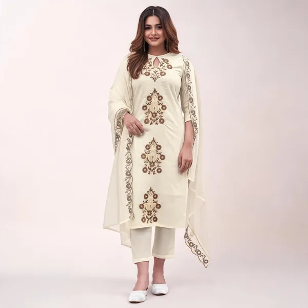 Beige_Rayon_Slub_Straight_Embroidered_Kurta_Set_For_Women