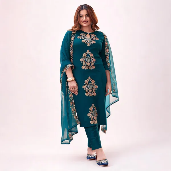 Multicolor_Viscose_Rayon_Straight_Embroidered_Kurta_Set_For_Women