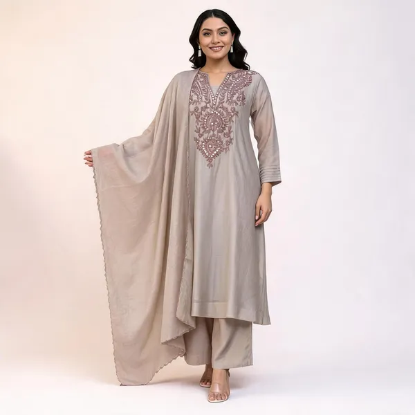 Beige_Muslin_Cotton_Straight_Embroidered_Kurta_Set_For_Women