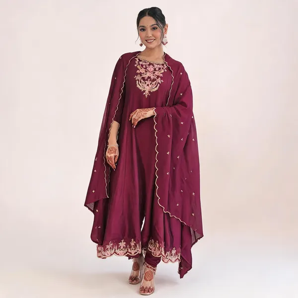 Purple_Cotton_Embroidered_Kurta_Set_For_Women