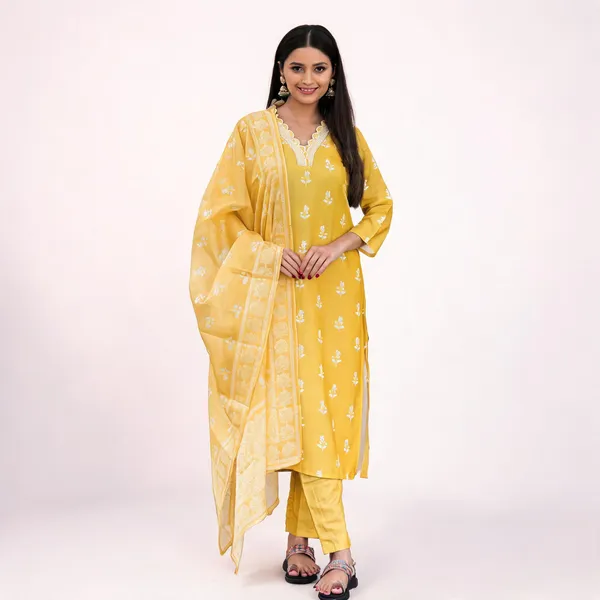 Yellow_Rayon_Embroidered_Kurta_Set_For_Women