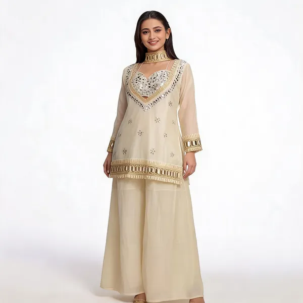 Beige_Chinon_Silk_Straight_Mirror_Embroidered_Kurta_Set_For_Women