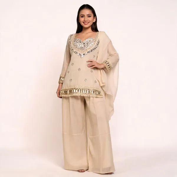 Beige_Chinon_Silk_Straight_Mirror_Embroidered_Kurta_Set_For_Women