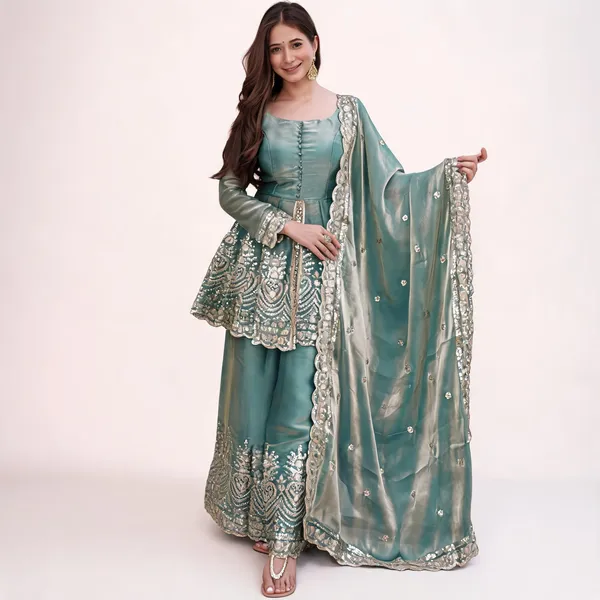 Multicolor_Silk_Anarkali_Embroidered_Kurta_Set_For_Women