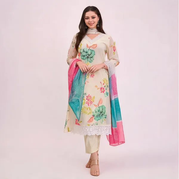 Beige_Cotton_Embroidered_Kurta_Set_For_Women