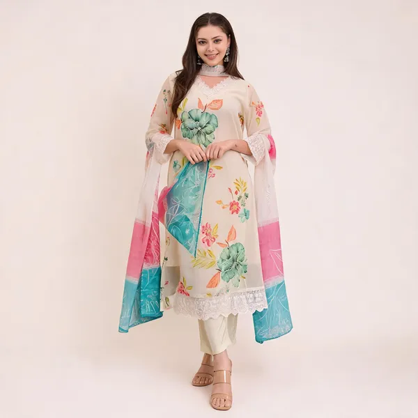 Beige_Cotton_Embroidered_Kurta_Set_For_Women