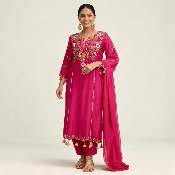 Pink_Cotton_Embroidered_Kurta_Set_For_Women