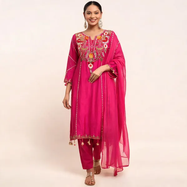 Pink_Cotton_Embroidered_Kurta_Set_For_Women