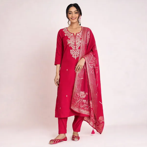 Pink_Art_Silk_Straight_Embroidered_Kurta_Set_For_Women