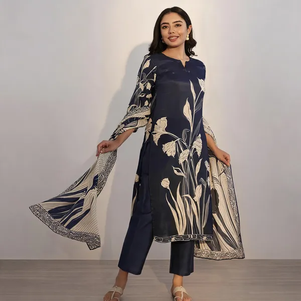 Dark_Blue_Cotton_Embroidered_Kurta_Set_For_Women
