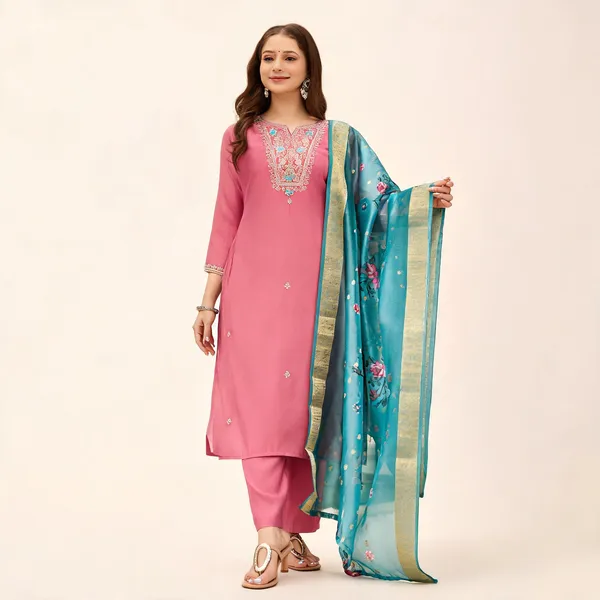 Pink_Viscose_Silk_Straight_Embroidered_Kurta_Set_For_Women