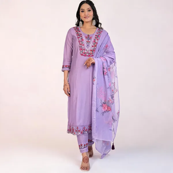 Purple_Cotton_Embroidered_Kurta_Set_For_Women