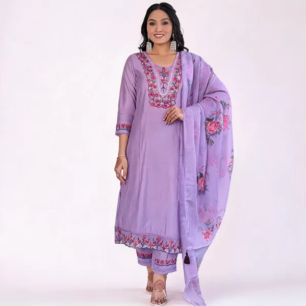 Purple_Cotton_Embroidered_Kurta_Set_For_Women
