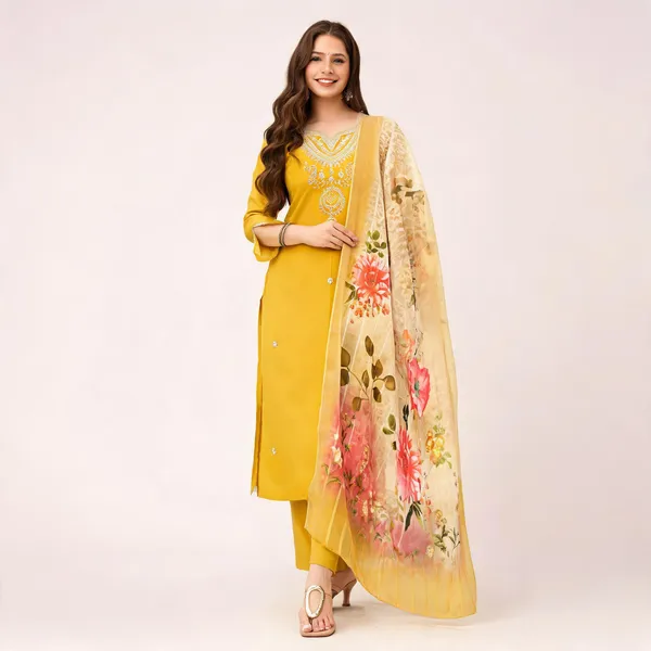 Yellow_Viscose_Straight_Embroidered_Kurta_Pant_Dupatta_Set_For_Women